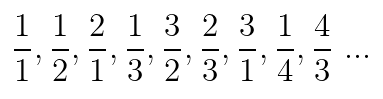 Stern-Brocot series