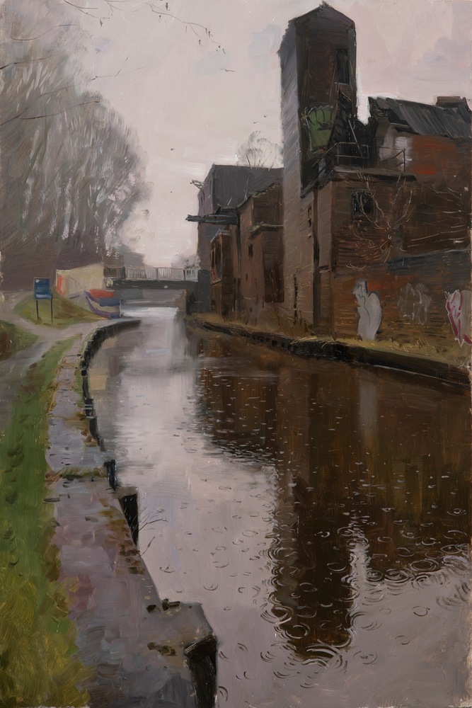 Canal Painting by Rob Pointer